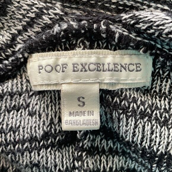 POOF Excellence Open Front Cardigan Size Small - Picture 7 of 9